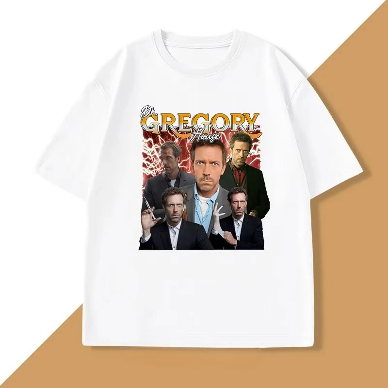 Dr Gregory House Funny T Shirt Fuuny Meme Tee Shirt Fashion Cotton Short Sleeve 90'S Men Clothing Personality Streetwear Tops