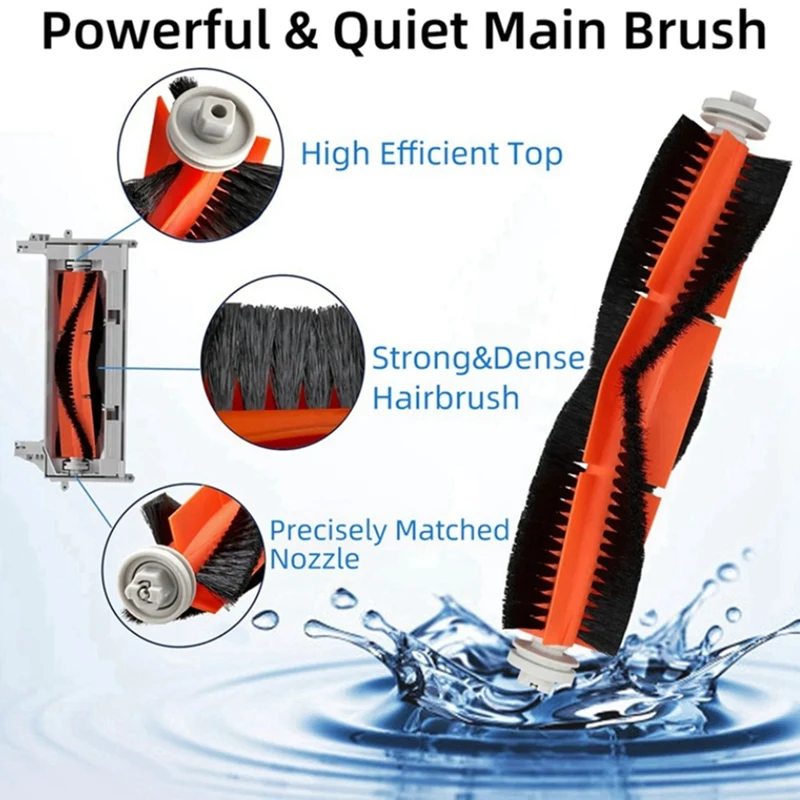 12PCS Spare Parts For Xiaomi Dreame Bot D10 Plus RLS3D L10plus/Z10pro Vacuum Main Side Brush Filter Dust Bag Mop Rag