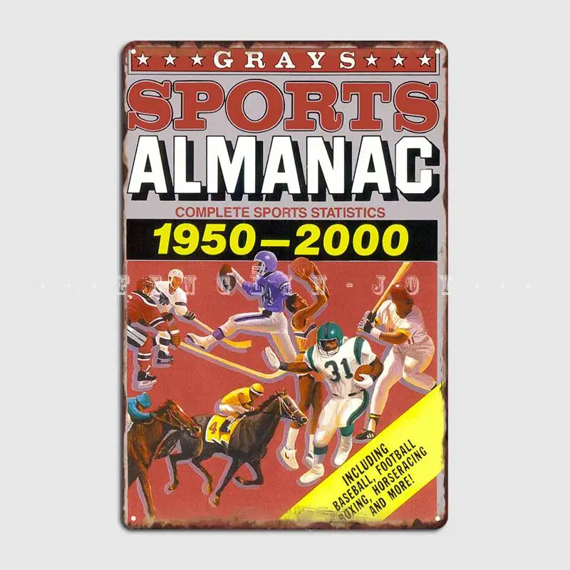 Back To The Future Almanac Poster Metal Plaque Customize Cinema Garage Decoration Tin Sign Poster