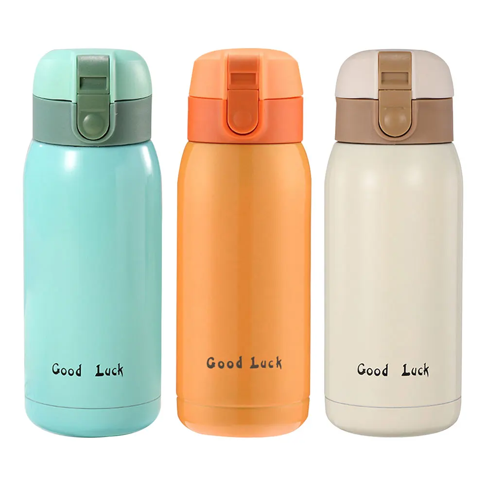 360ml Stainless Steel Thermos Cup Creative Good Luck Pot Belly Water Cup Vacuum Insulated Thermos Bottle for Kids Adults School