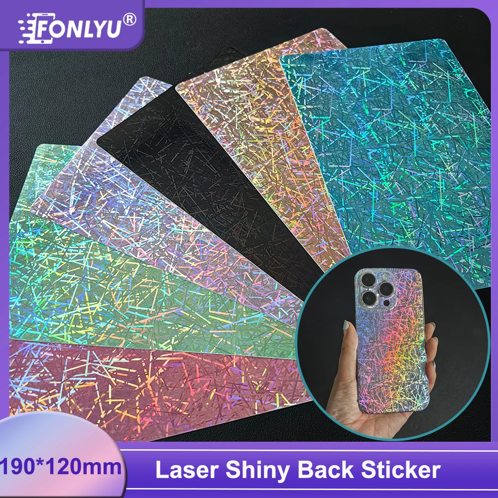 

FONLYU 50 шт., лазерная блестящая защитная пленка для спины сотового телефона, задняя крышка для декоративной наклейки, машина для резки плоттера