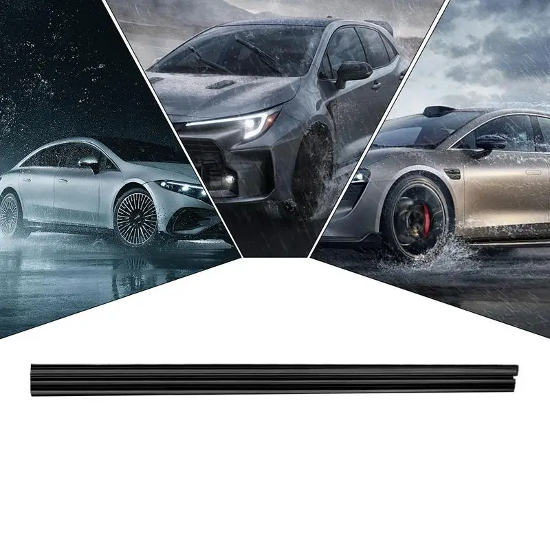 

Car Window Wiper Frameless Rubber Side Window Wiper Refill 35cm/13.78 Inches Mute Automotive Replacement Side Window Wiper For