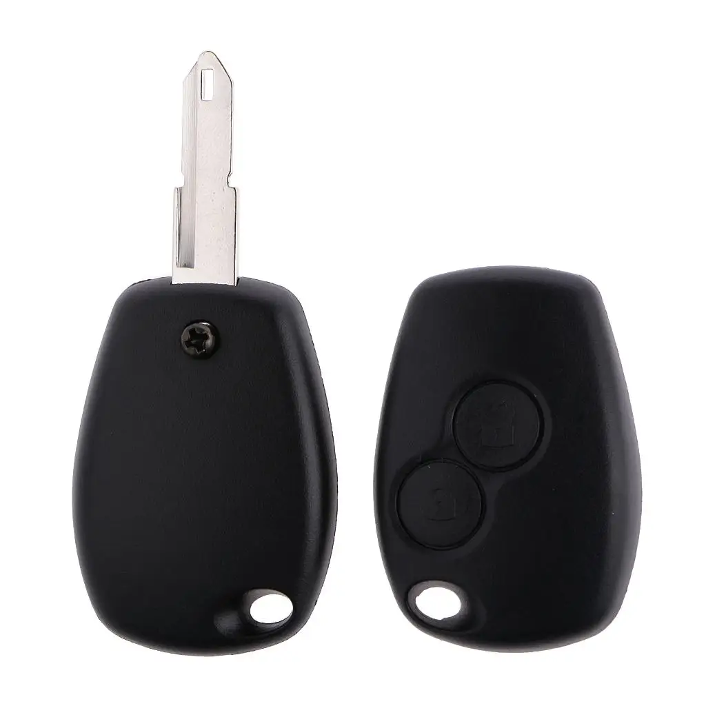 Remote Control Key Case Replacement Black Car Key Lock Shell for DACIA Duster Keyless Entry Use