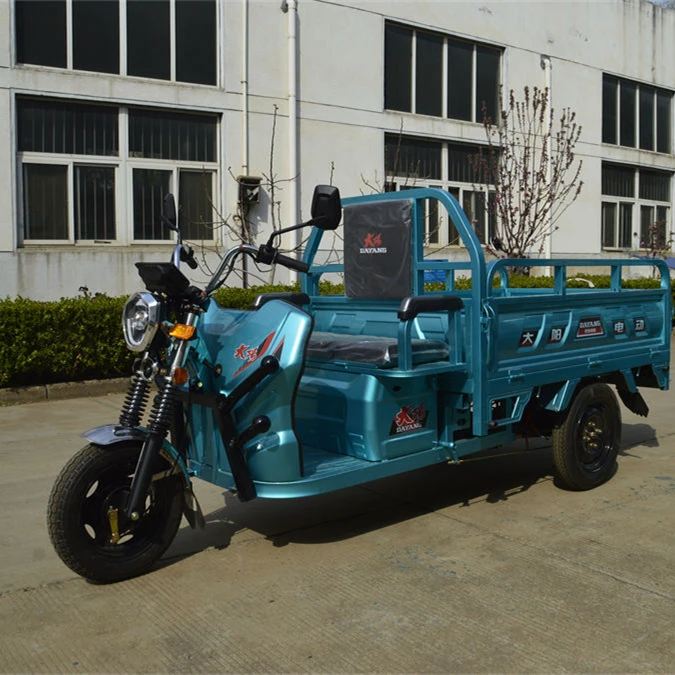 2024 Factory Direct 800W 60V Electric Pedicab Best-Selling Passenger Tricycle Popular Choice with self dumping