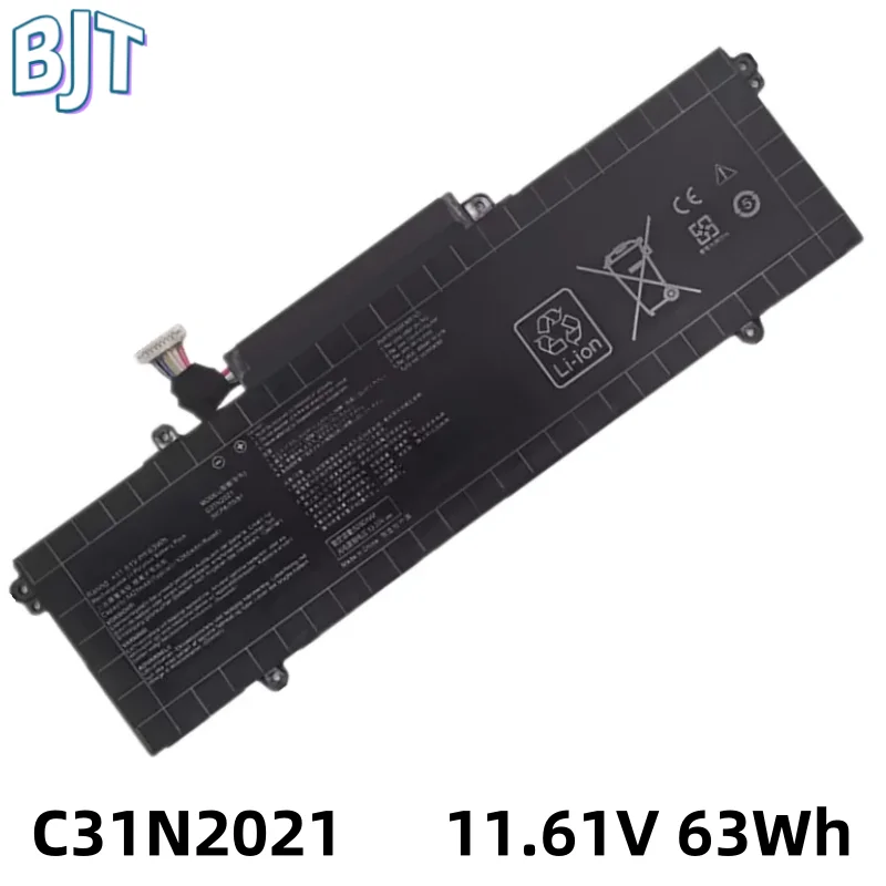 

6Cell C31N2021 Laptop Battery For ASUS ZenBook 14X OLED Flip OLED UM5401QA UX5401EA UP5401EA UX5400EA UM5401 UX5401 11.61V 63Wh