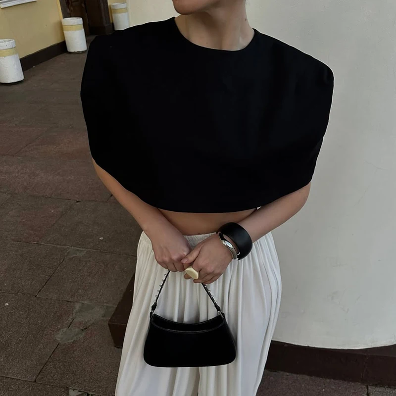 TARUXY Stylish Elegant Short Shawl Top Women's Spring New Solid Sleeveless Commuting Shawl Coat Female Birthday Reunion Cardigan 23 S5b6c6877cf034fa3b3a7e0379805f2c5V