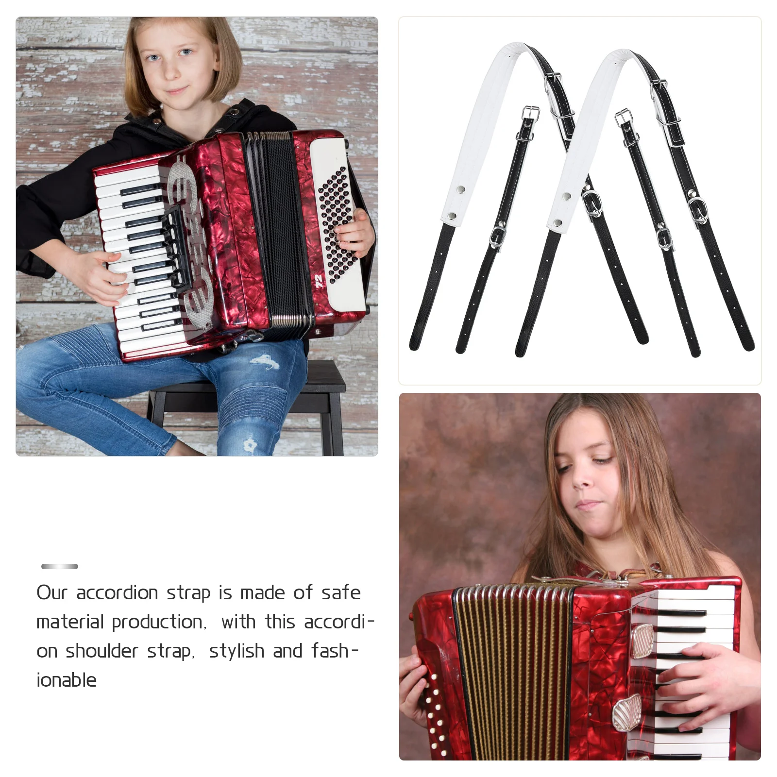 

1 комплект, регулируемый плечевой ремень-гармошка, сверхмощный износостойкий ремень для бас-инструментов, эргономичный дизайн для длительных игр