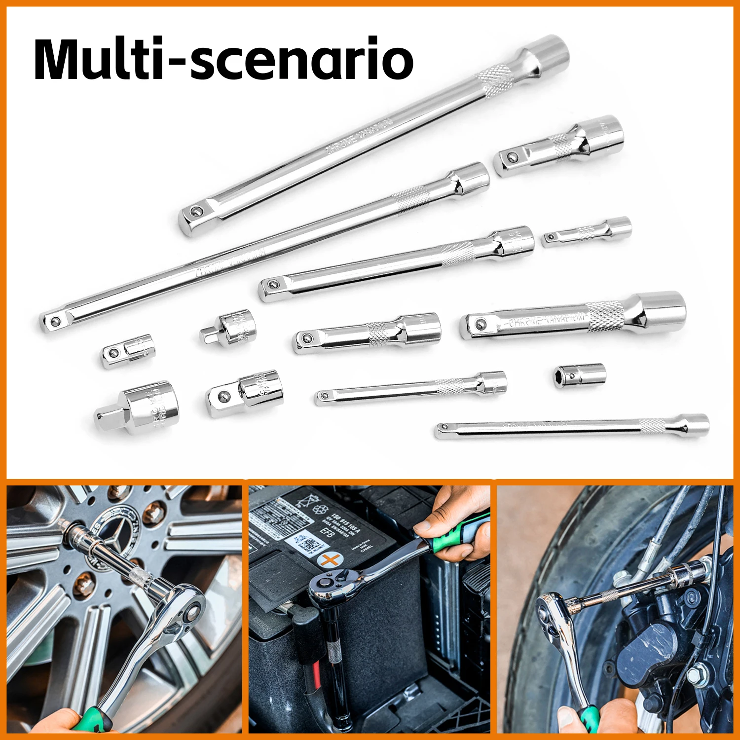 14pcs Impact Extension Set and Impact Socket Adapter Set1/4\