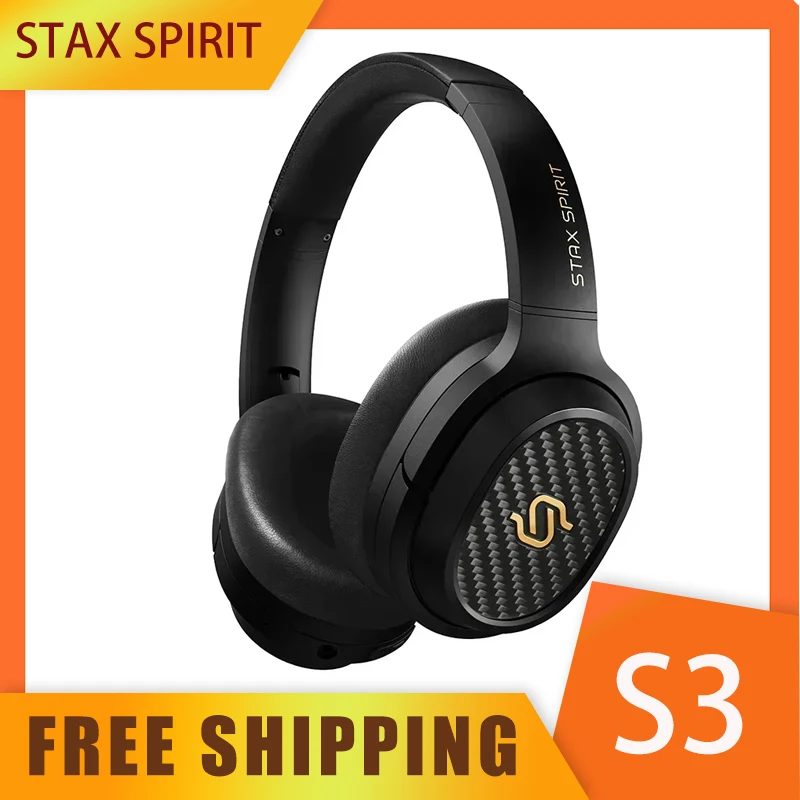 Stax Spirit S3 Wireless Bluetooth Headphones Over-Ear Earbuds Active Noise Canceling Custom APTX Voice Music Spirit S3 Headsets