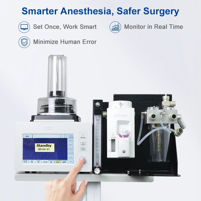 OliveVet Veterinary Anesthesia Machine VET-VT Precise Ventilation Control For Veterinary Surgeries In Clinical