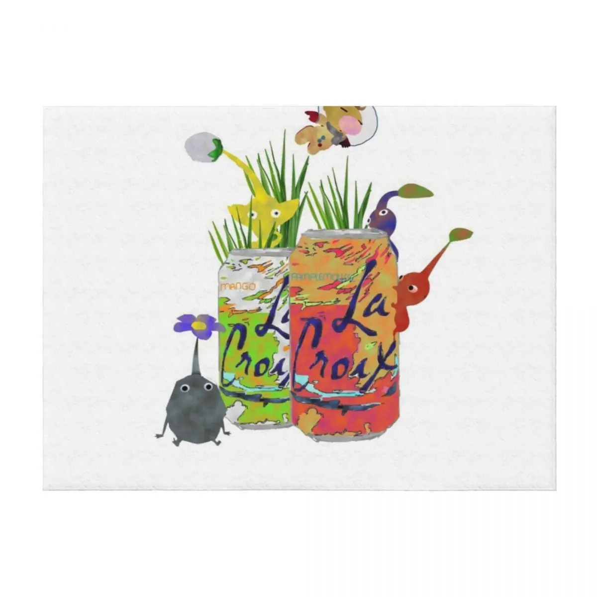 

Sparkling Pikmin Throw Blanket Sofas Hair Fashion Sofas anime Blankets