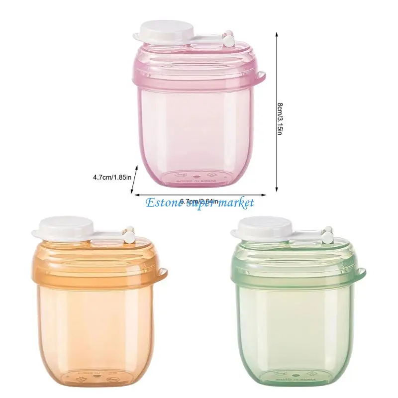 090B سفر سفر الصيدلة صندوق تخزين ميزة قفل غطاء خفيف الوزن 90 مل