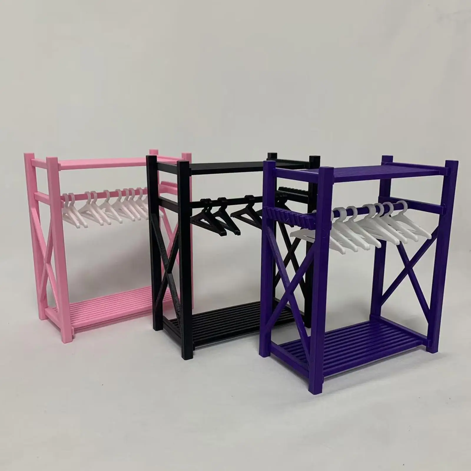 Accessoires de garde-robe pour maison de poupée, meubles miniatures pratiques, cadeau d'anniversaire