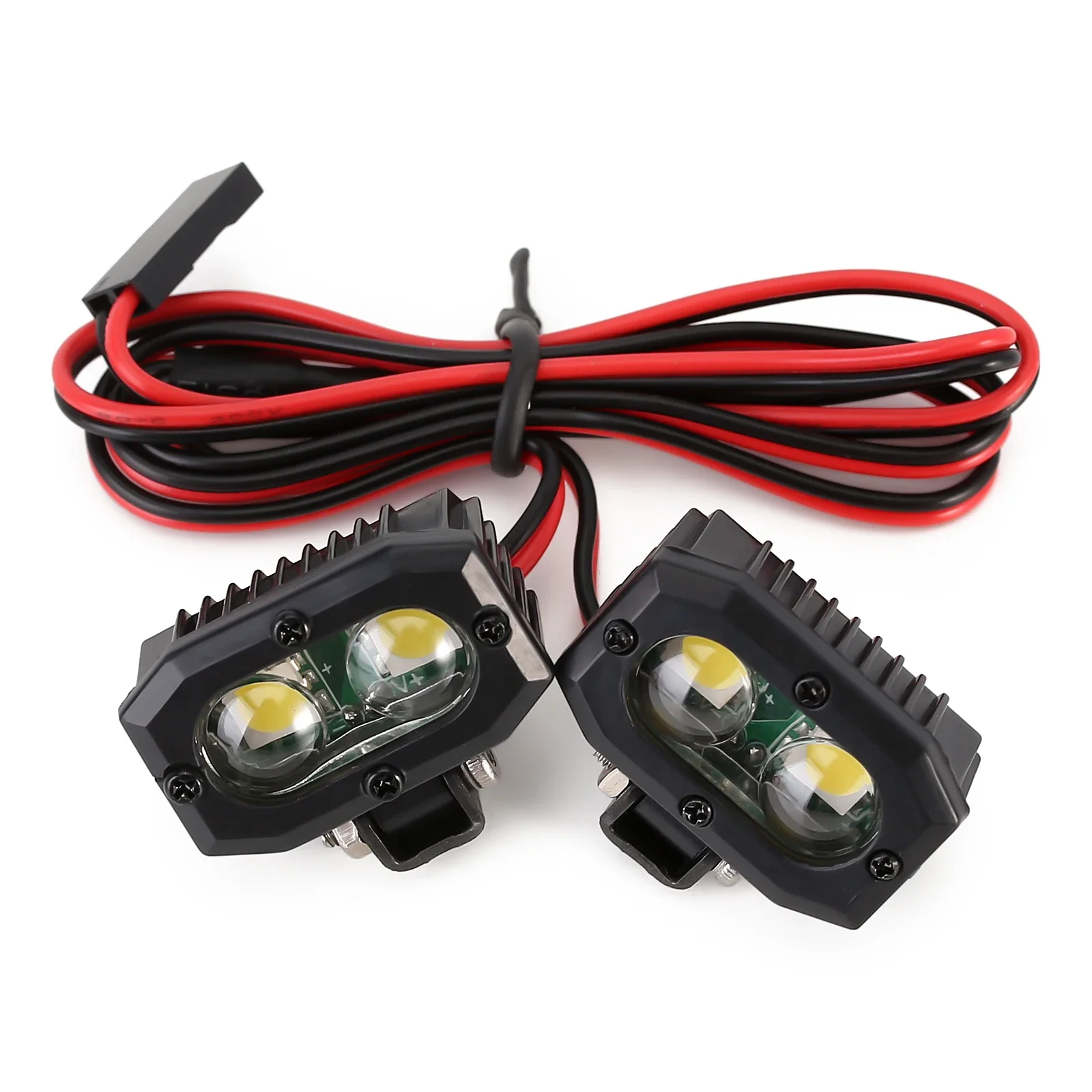 INJORA RC Auto Helle LED-Leuchten Scheinwerfer Scheinwerfer für 1/10 RC Crawler Axial SCX10 90046 Wraith Capra Redcat Gen8 VS4-10