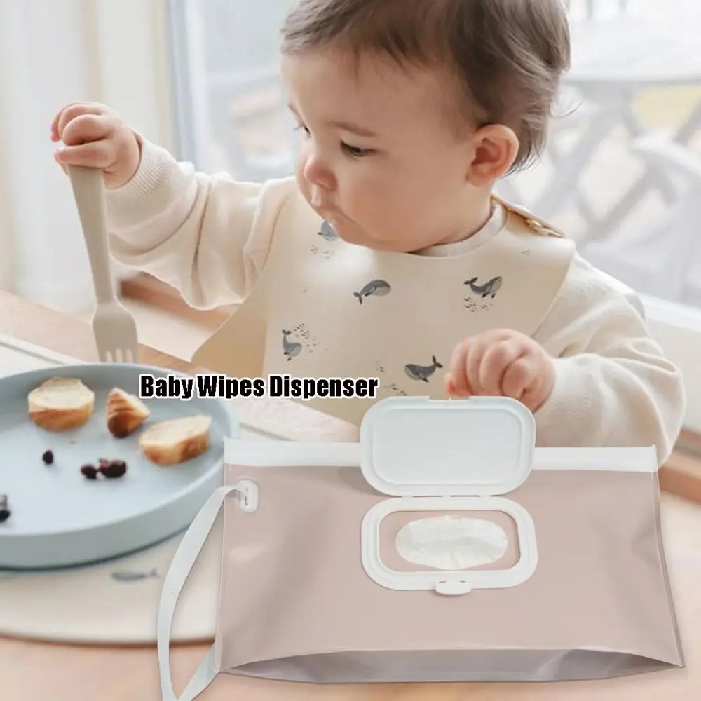 Hot Portable Baby Wipes Dispenser Refillable Resuable Baby Wipes Container Wet Wipe Pouch for Hiking