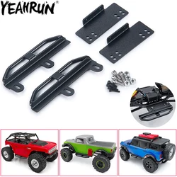 YEAHRUN Metal Rock Sliders Side Pedal for Axial SCX24 Jeep Wrangler JLU Deadbolt Ford Bronco 1/24 RC Crawler Car Parts