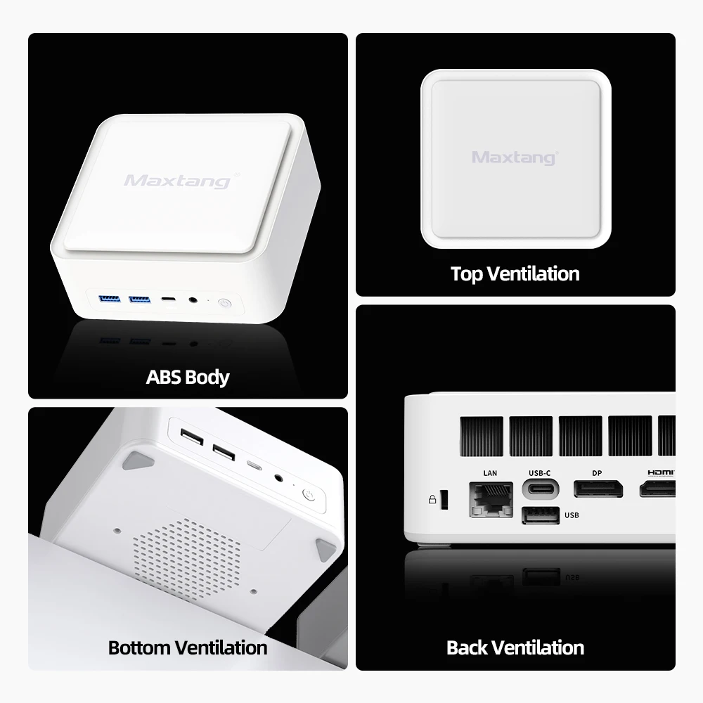 AI 엔진이 탑재된 AMD Ryzen 7 8845HS 미니 PC 32GB DDR5 Windows 11 Pro 트리플 디스플레이 게임용 가정용 8k 소형 데스크탑 컴퓨터