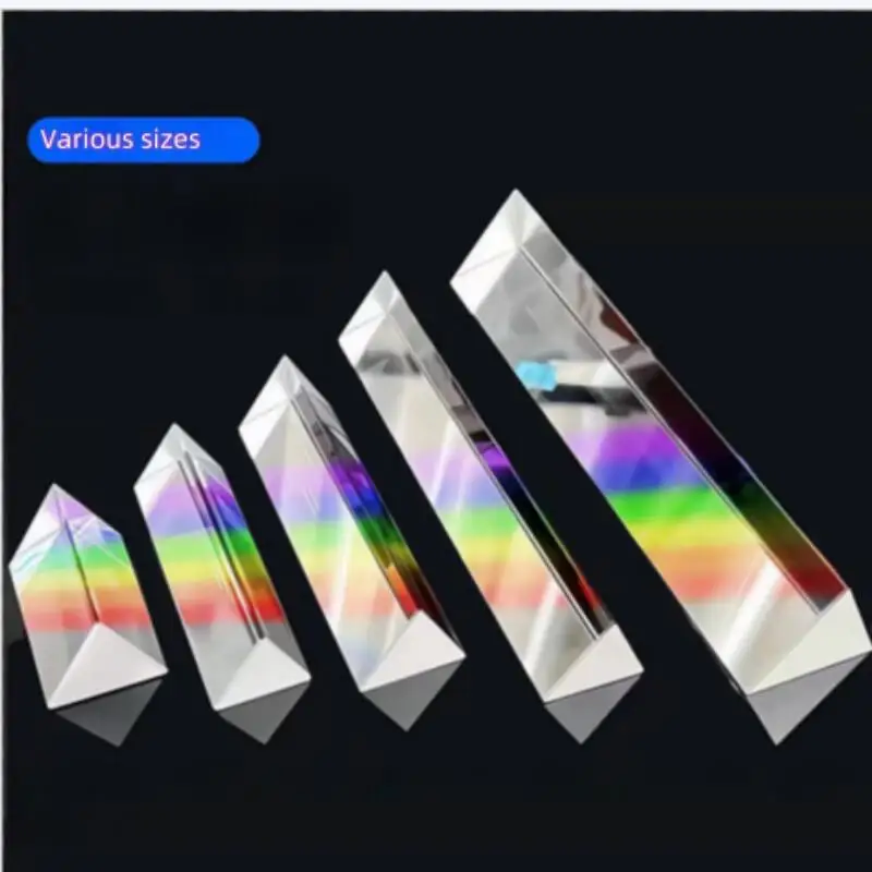 K9 Crystal Glass Prism for Photography Rainbow Effect Science High-Quality Optical Light Refraction