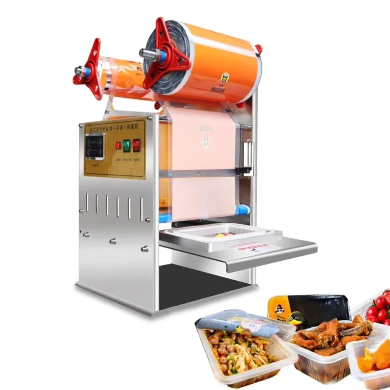 

Manual food processor meat food tray sealer plastic tray packaging meat food tray sealer