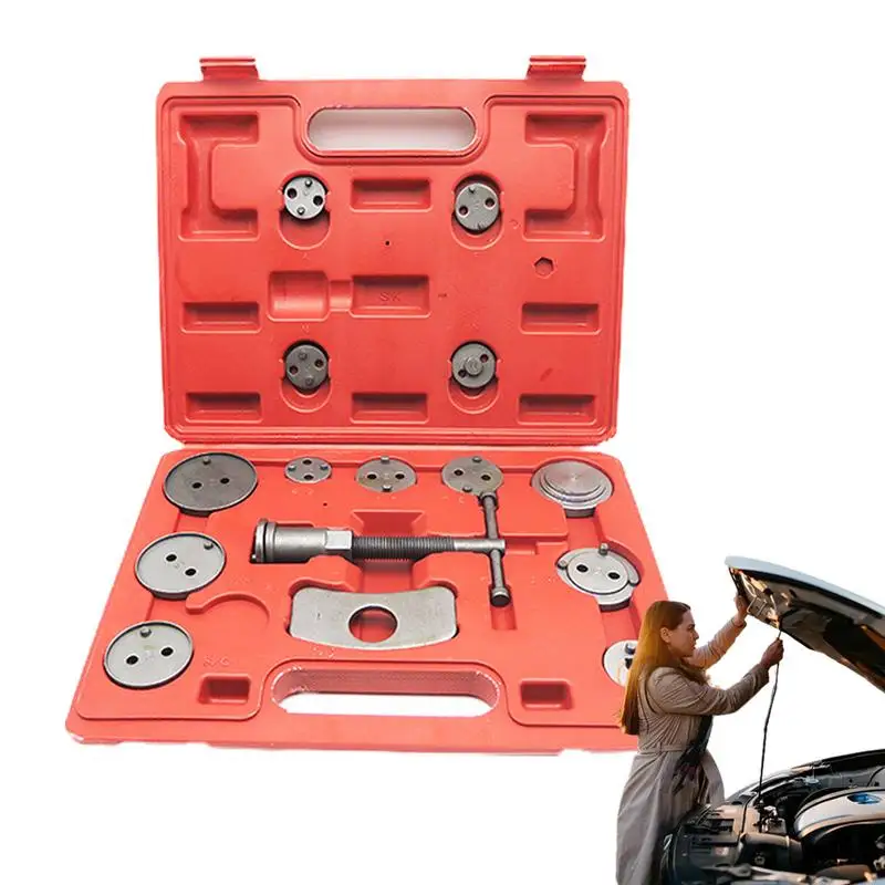 

22pcsUniversal Auto Disc Brake Pad Caliper Regulator Rewind Wind Back Tool Kit Car Disc Brake Caliper Adjustment Group Disc Pad