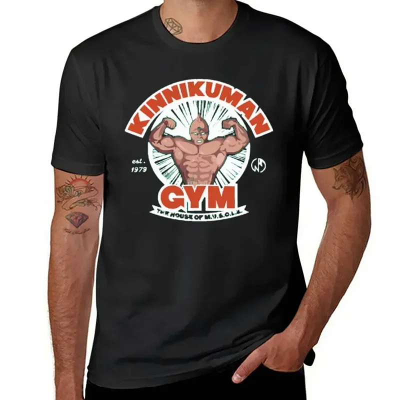 Muscle Kinnikuman Gym Kinnikuman Gym T-shirts Novelty T-shirt Fresh Sports Novelty Leisure Eur Size