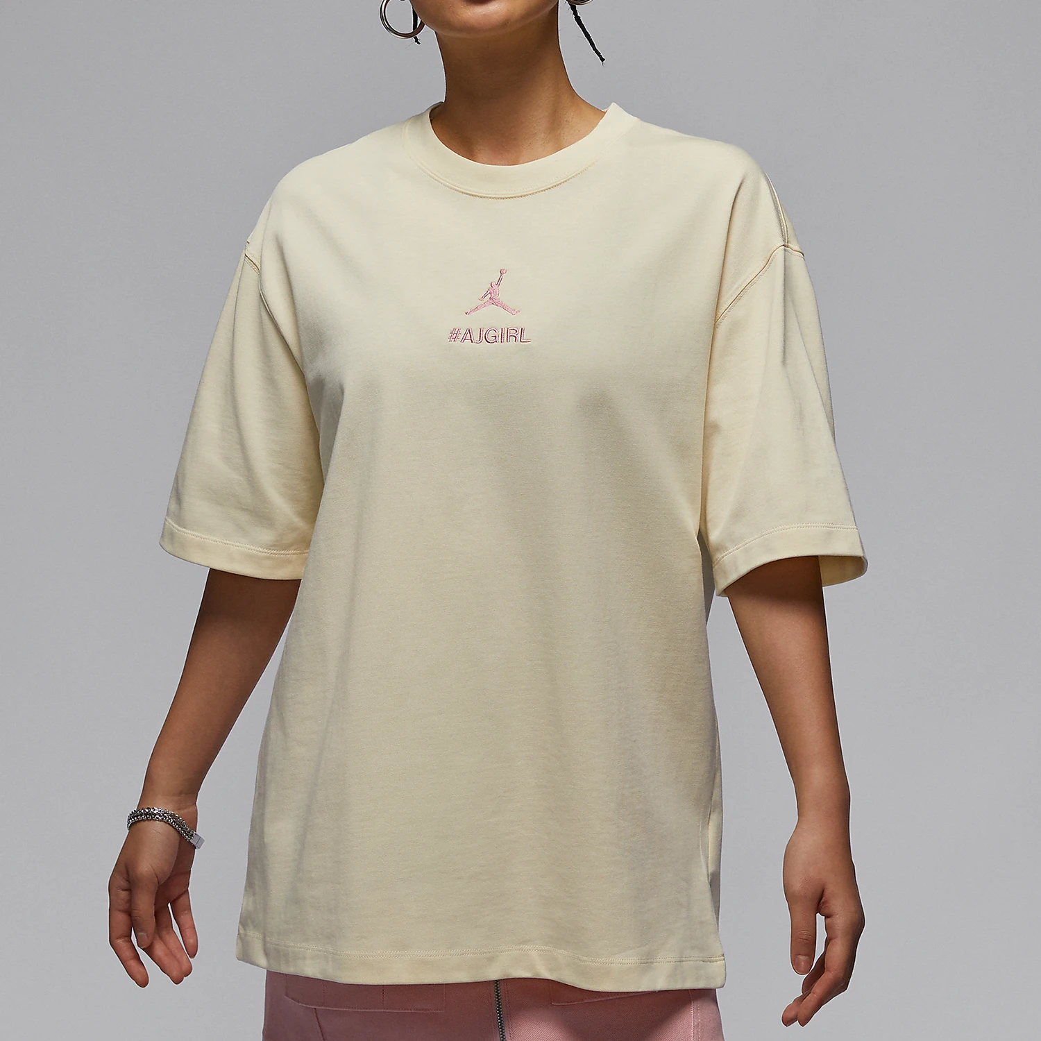 

Nike Official Genuine Jordan Women's Summer New Loose Short Sleeve T-Shirt HJ3963-113