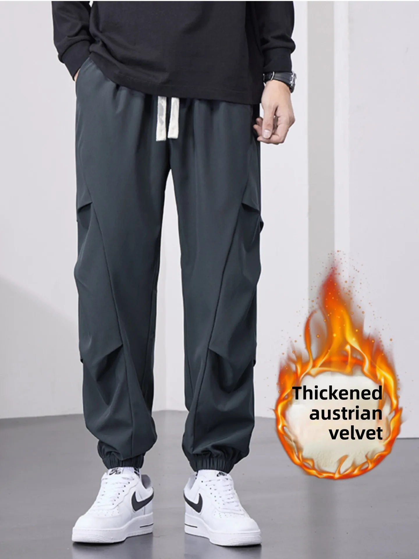 

American Sle Men's Workwear Pants Loose Casual Outdoor Trousers Faionable Cuffed Autumn Winter New Arrival Faion Brand