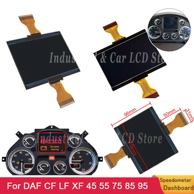 For DAF Truck LF/CF/XF 45/55/75/85/95/105 Dashboard Temas MD9 Dashboard LCD Screen Best Quality LCD Display  Instrument Cluster