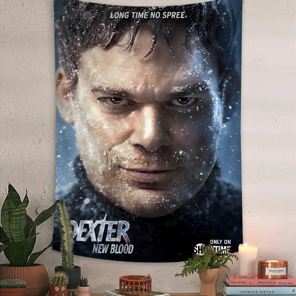 

Horror TV Show Dexter Hanging Bohemian Tapestry Japanese Wall Tapestry Anime Kawaii Room Decor
