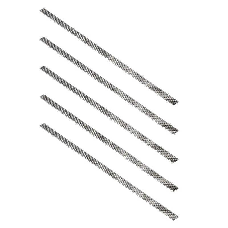 

25 шт. круглых стержней из нержавеющей стали для самостоятельной сборки радиоуправляемых моделей, 500 мм x 3 мм-ABQU