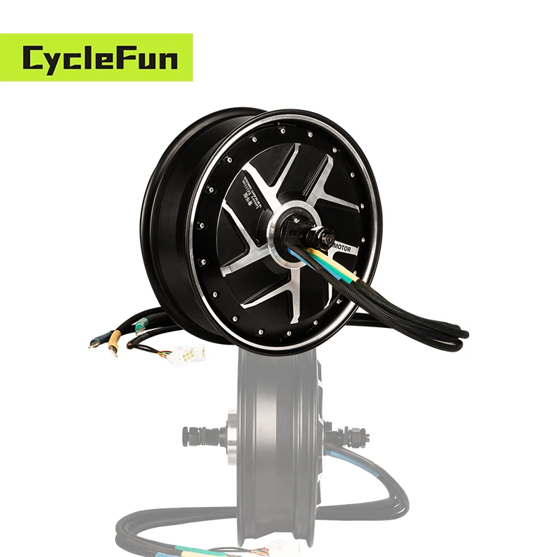 

YMMOTOR 13*3.5inch 3000W V3 WP BLDC Customized Wheel 3KW Hub Motor For High Power Electric Motorcycle Continuous Speed 90kmh