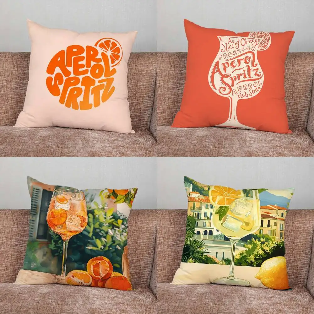 

Aperol Spritz art Pillow Case Pillowcase Home Sofa Cushions Car Cushions Pillowcover Office Pillowshell Pillow