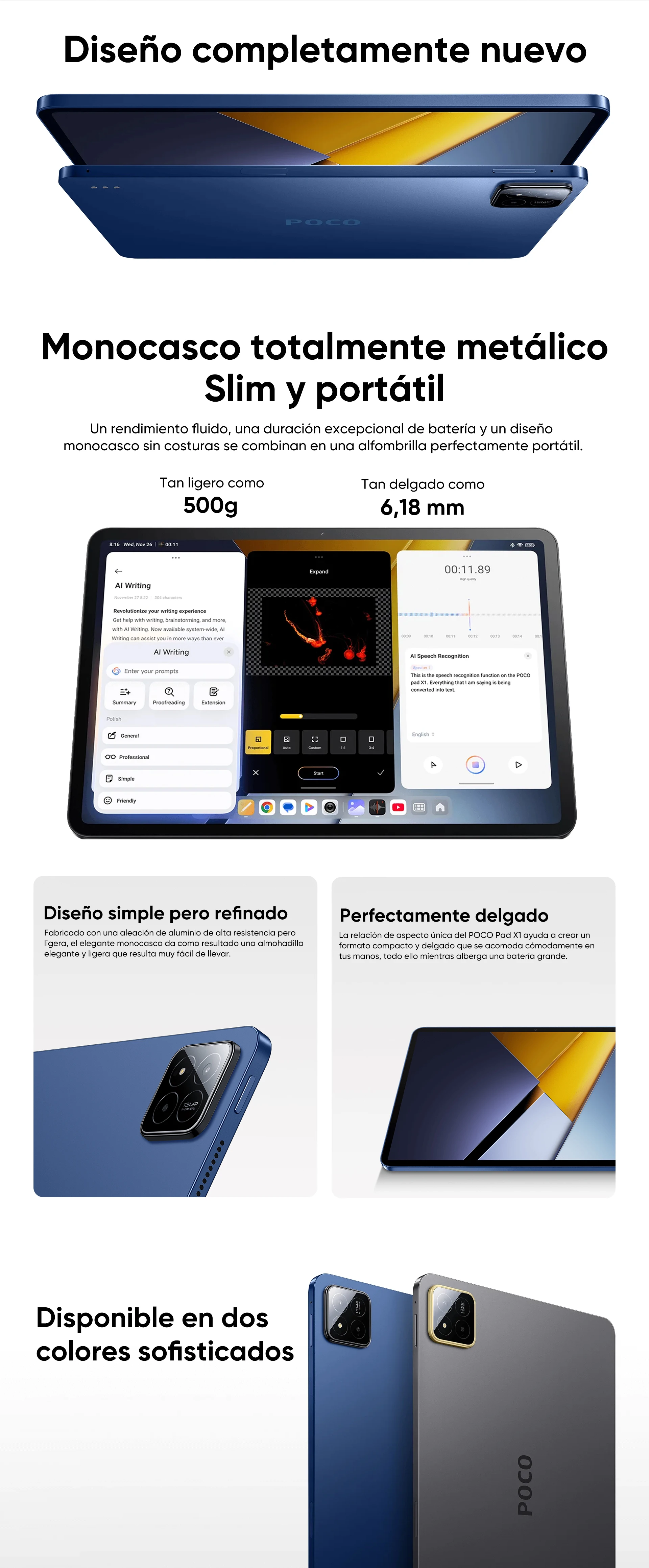Global Version POCO Pad X1 Tablet Snapdragon 7+ Gen 3 11.2" 3:2 3.2K 144Hz Crystal-Clear Display 45W Turbo Charging 8850mAh
