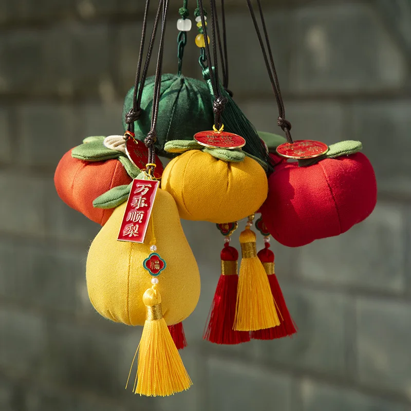 Antique sachet sachet finished fruit version Guochao Hanfu portable pendant car pendant Spring Festival gift souvenir