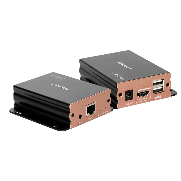 

TESmart IR KVM Extender 1080P 60Hz 50m with CAT5e/6 Support EDID Pass Through Transmitter and Receiver