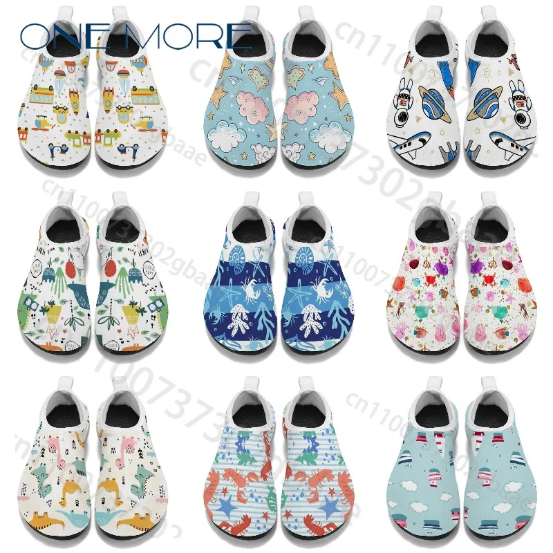 Summer Children Outdoor Beach Swimming Shoes Popular Kids Cute Style Comfortable Soft Sole Boys Girls Flat Shoes Water Shoes