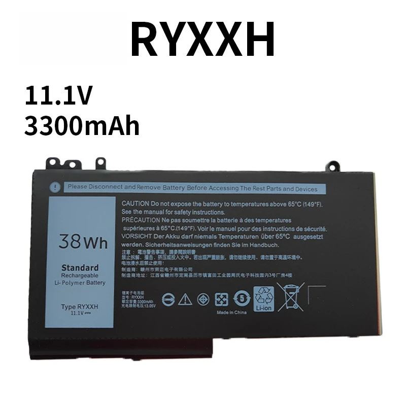 Compatible with D ell RYXXH Latitude 12 5000 E5250 E5450 E5550 High-Quality Laptop Battery