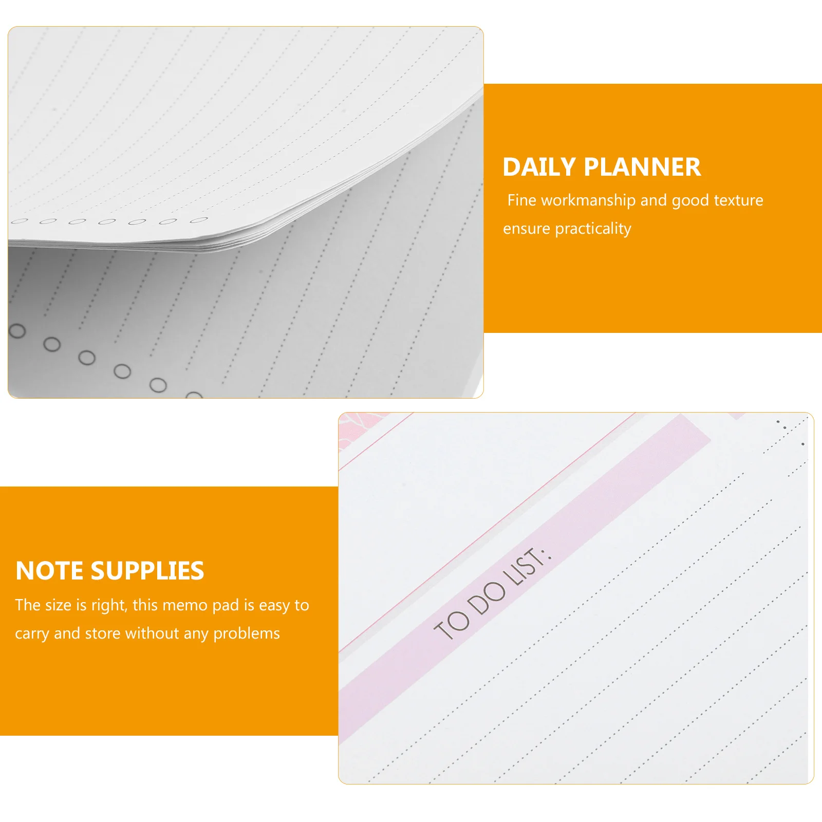 

Daily Planner Notepad Multi-Function Memo Pad Tearable Design Portable Note Supplies for Office and Travel Daily Planner
