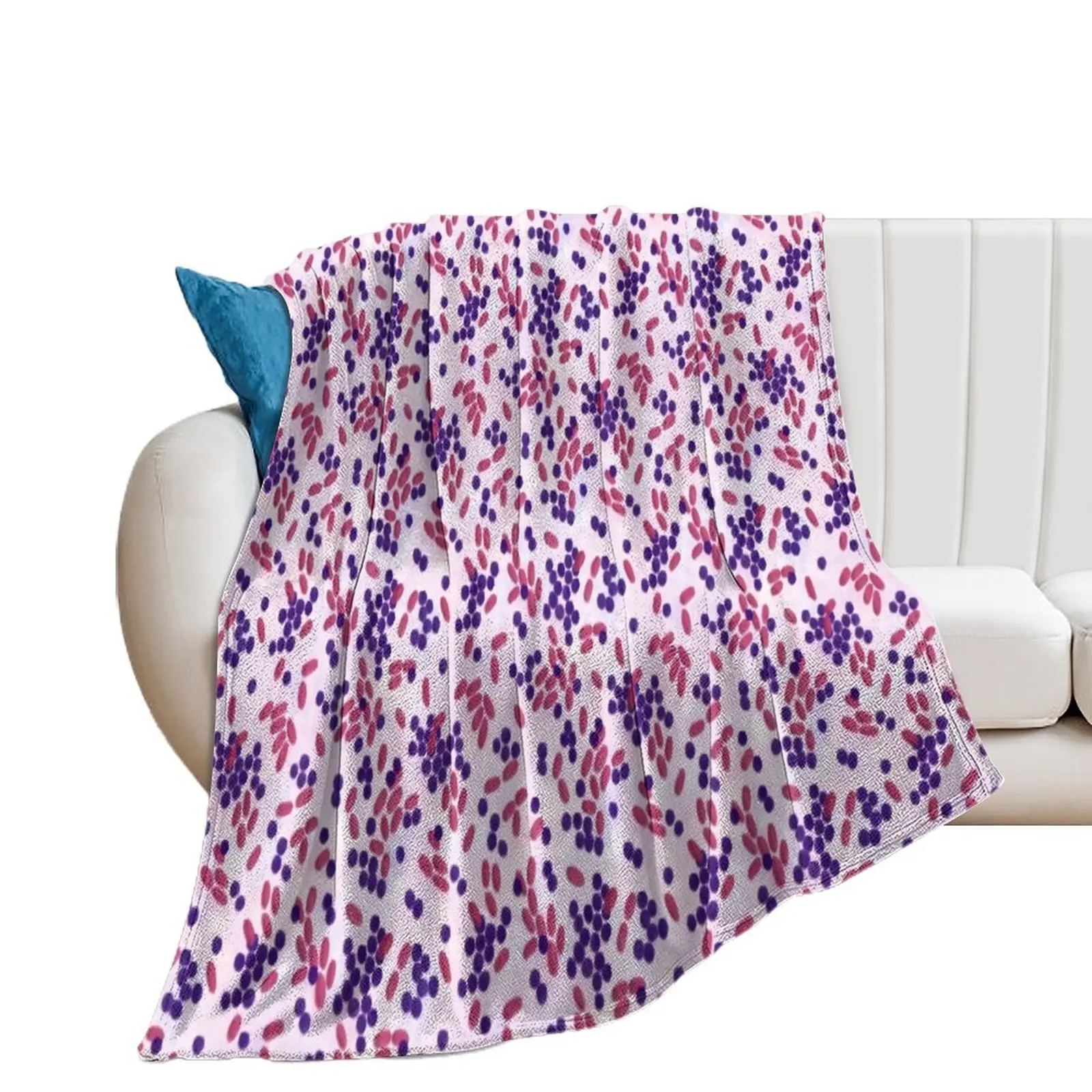 

Gram-stain Throw Blanket Flannel Fabric manga Blankets