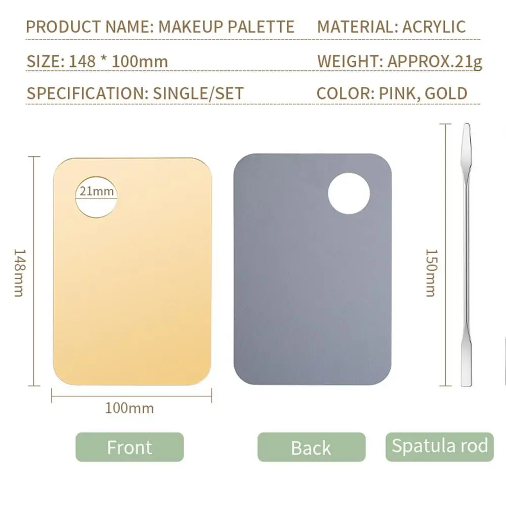 Painting Plate Nail Polish Mixed Manicure Tools Cosmetic Makeup Palette Nail Art Palette Foundation Mixing Tray Blending Plate