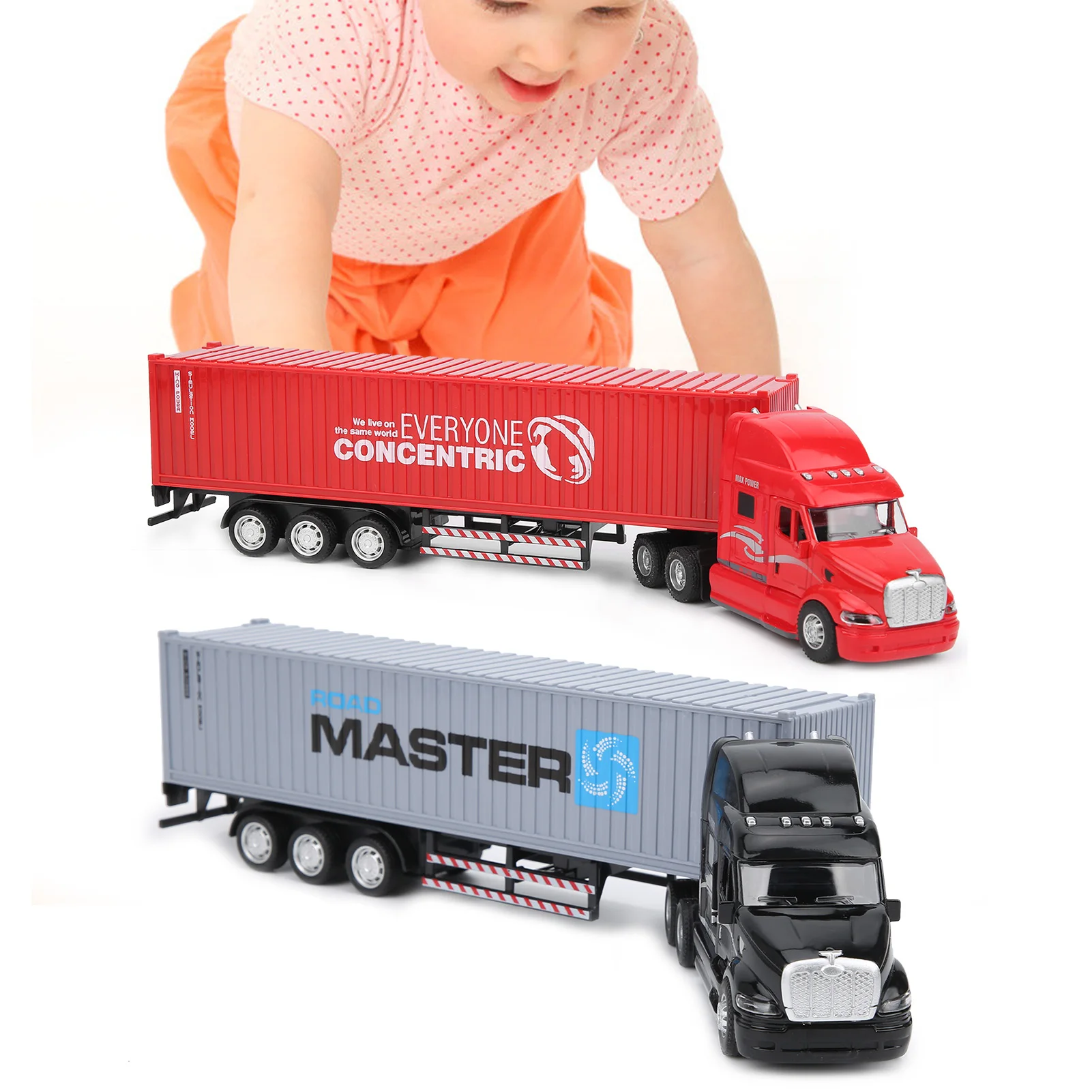 

Имитация сплава, модель автомобиля-контейнера, детская игрушка-автомобиль с откатом и звуком, световая модель автомобиля, игрушка