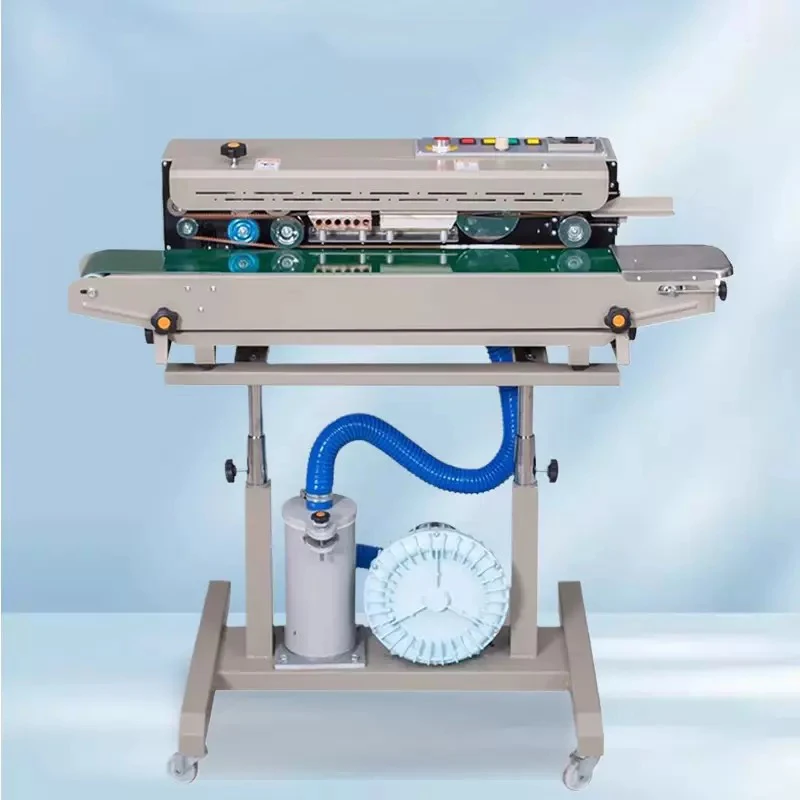 

2 in 1 Air Inflating and Sealing Machine 670W Air Pump Auto Sealer Machine with Date Printing with Emergency Stop