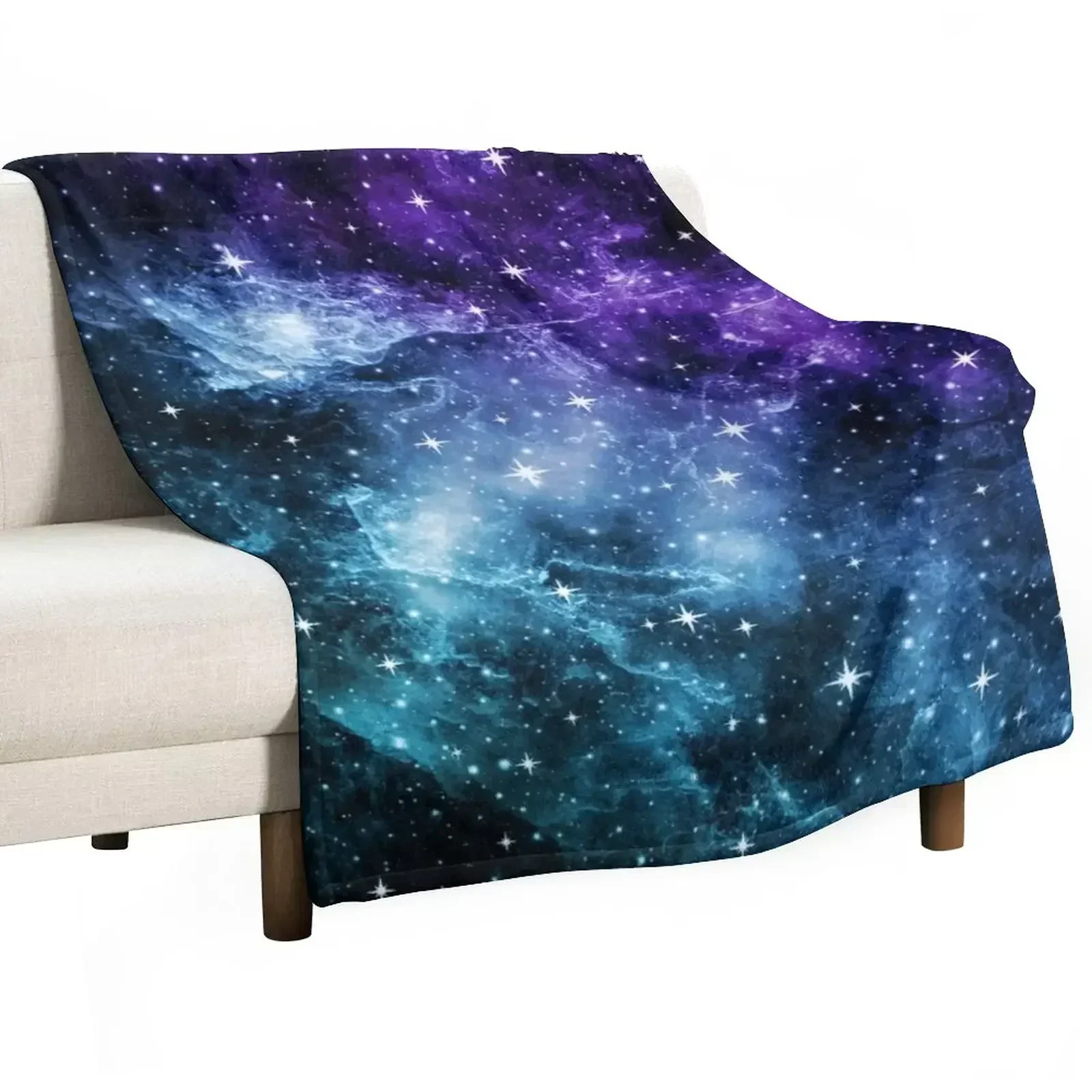 Purple Teal Galaxy Nebula Dream #1 #decor #art Throw Blanket Sofa Throw Thermal Kid'S Blankets