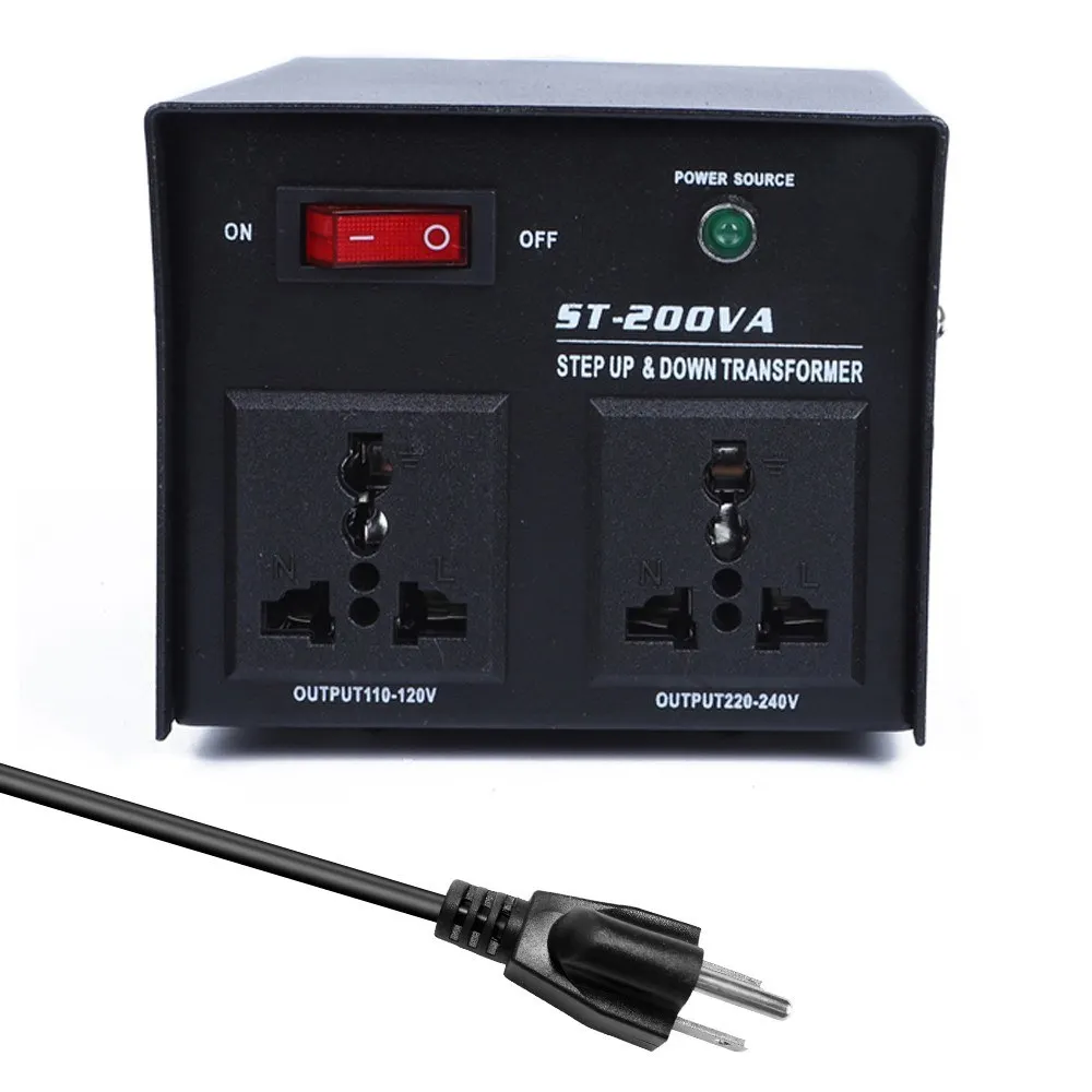 

Интеллектуальный эффективный повышающий силовой трансформатор 200 Вт для домашнего использования, 100 В-220 В, преобразователь напряжения для бытовых электроприборов