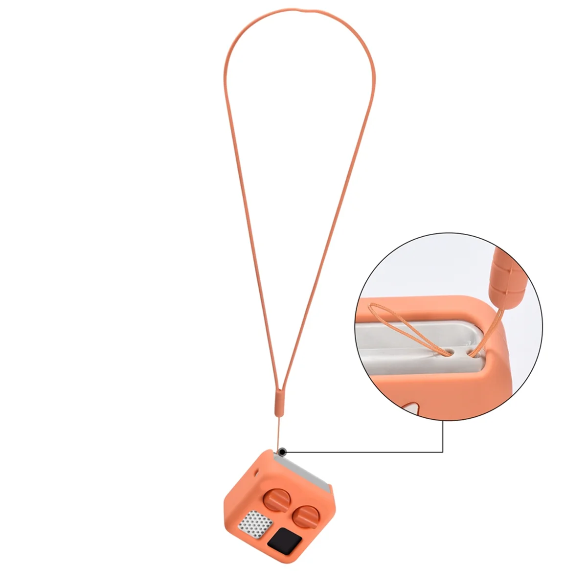 ร้อน! !สําหรับYoto Miniป้องกันกรณีเด็กเครื่องเล่นเสียงป้องกันกรณีนักเล่าเรื่องPlayerซิลิโคนป้องกันกรณี,สีส้ม