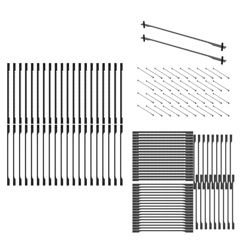 GTBL 3 Inch Pin End Scroll Saw Blade Set,Scroll Saw Blades Set Replacement Assortment Metal For Wood Plastic