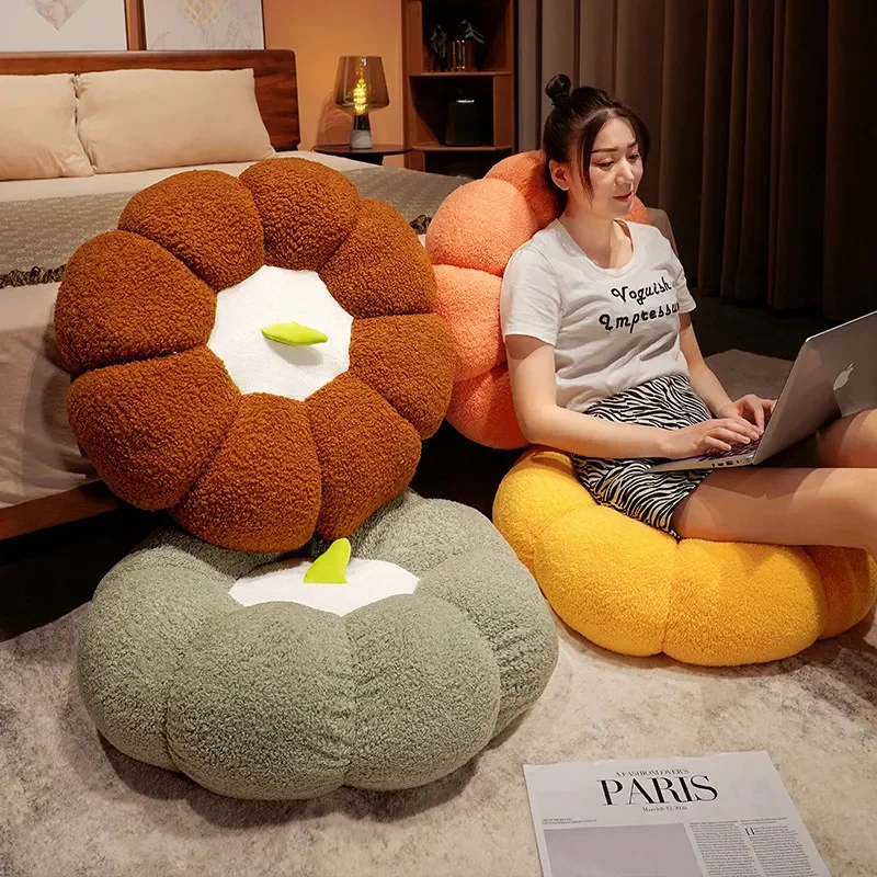 

Pumpkin Futon Seat Mat Floor Seat Block Living Room Mat Tatami Backrest Mat Throw Pillows Chair Cushion Floor Cushion