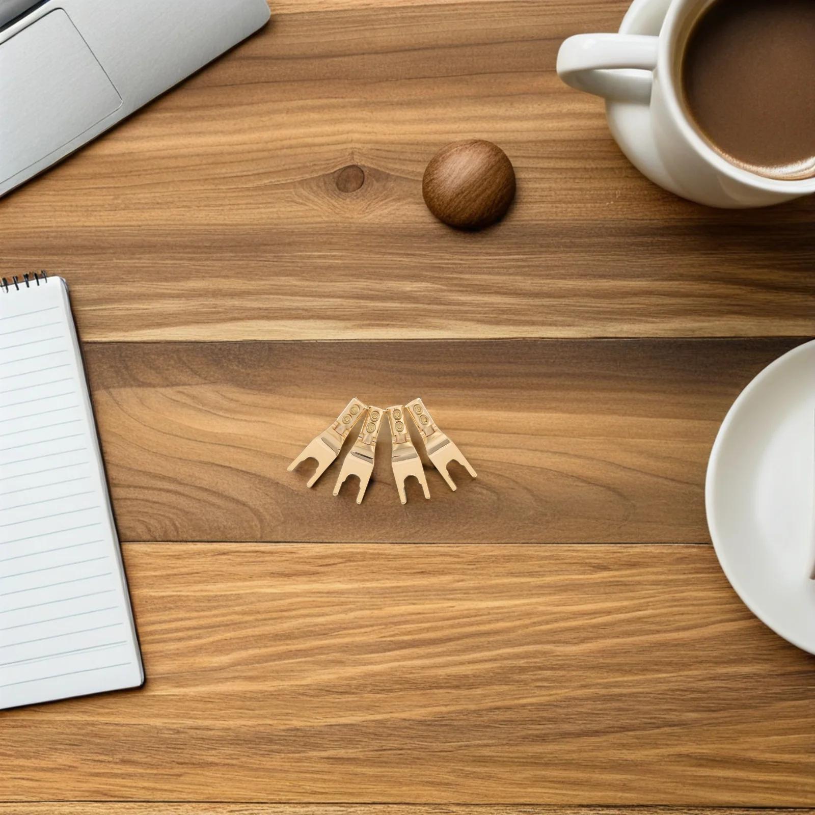 

4pcs Speaker Banana Plugs: Y-Shaped Copper Wire Terminals For Stable High-Fidelity Audio Connection Durable Speaker Connectors