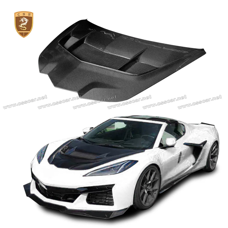 New For Chevrolet 2020 Corvette C8 Z06 Performance Racing Car Hood Replace ZR1 Model Kit Carbon Fiber Front Engine Bonnets Cover