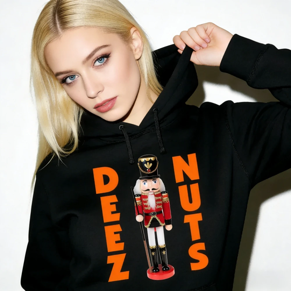 

Забавный милый свитшот «Щелкунчик» для женщин и мужчин, пуловер с капюшоном, осенне-зимний теплый свитшот с Рождеством и длинным рукавом